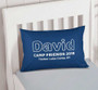 Modern Navy Autograph Camp Pillowcase Cover