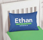 Linen Blue Autograph Camp Pillowcase Cover