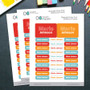 Modern Red Waterproof Labels Rectangular Pack