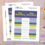 Linen Purple Style Waterproof Labels Rectangular Pack