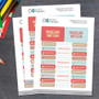 Summer Forest Orange Waterproof Labels Rectangular Pack