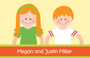 Brother And Sister Smiling Gift Tags