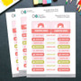 Explore Everywhere Pink Waterproof Labels Rectangular Pack