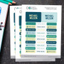 Summer Forest Blue Waterproof Labels