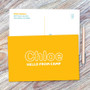 Modern Yellow Postcards