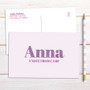 Glitter Purple Name Postcards