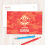 Camouflage Camp Orange Postcards