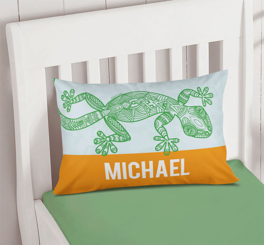 Climbing Gecko Pillowcase Cover