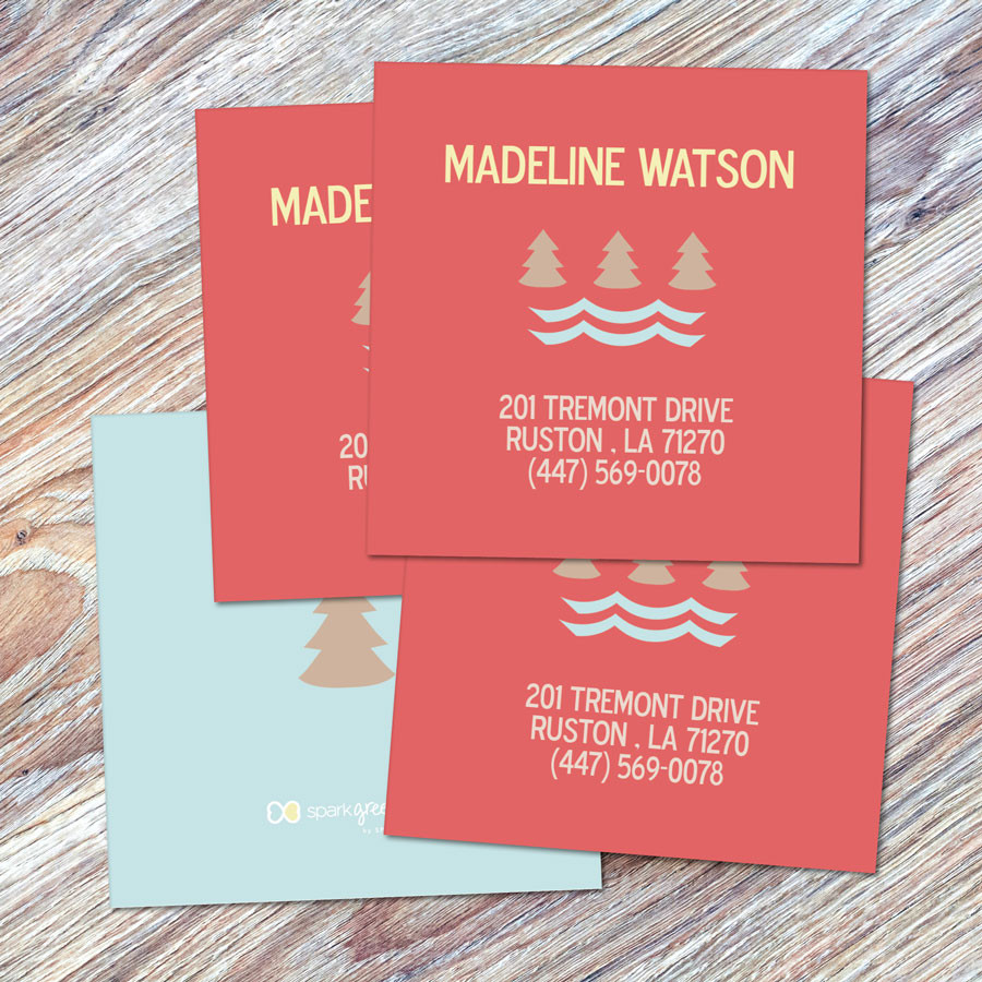 Summer Forest Orange Calling Cards