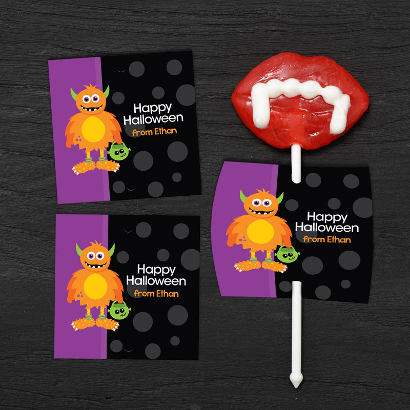 Big Foot Monster Lollipop Cards