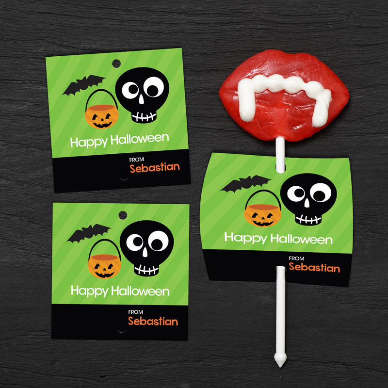 Cute Eskeleton Lollipop Cards