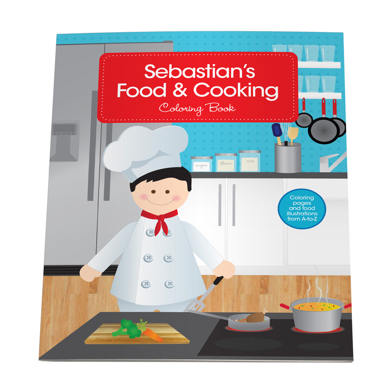 A Boy Chef Coloring Story Book