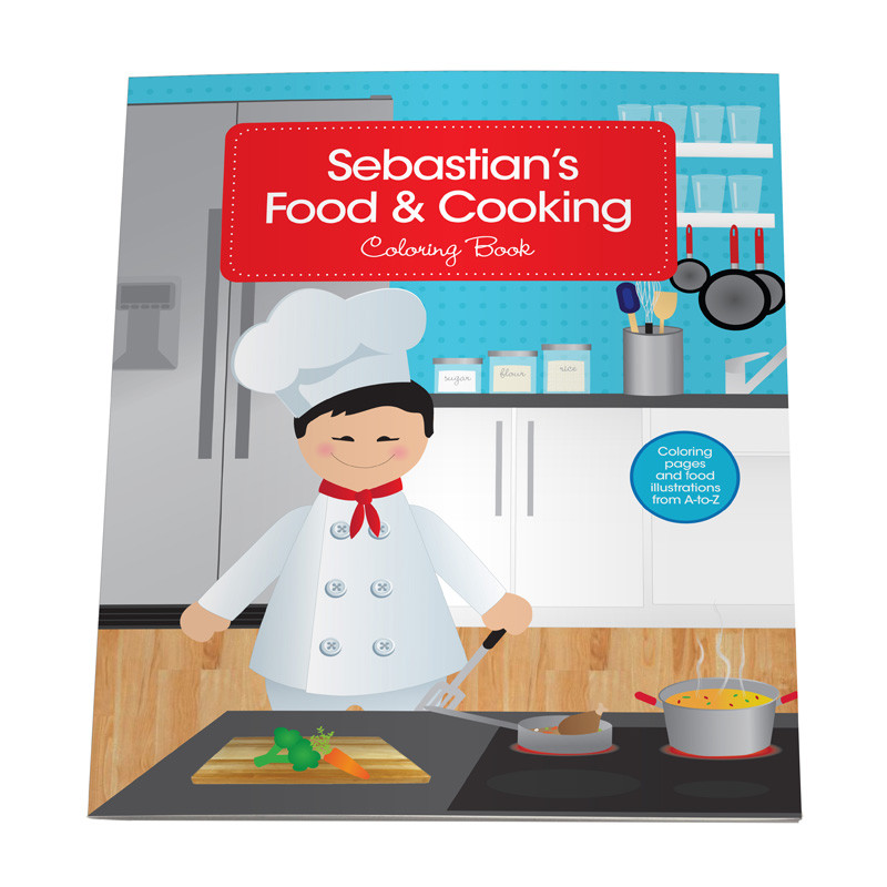 A Boy Chef Coloring Story Book