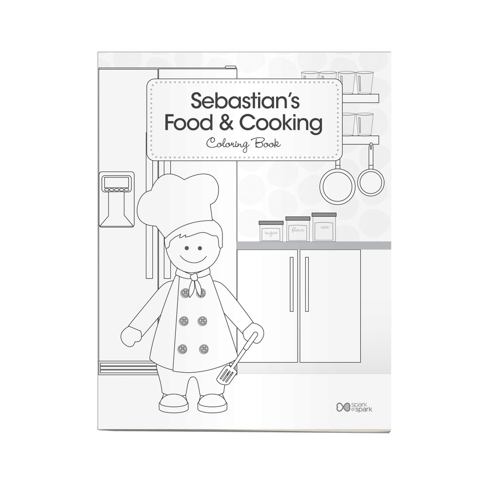 A Boy Chef Coloring Story Book