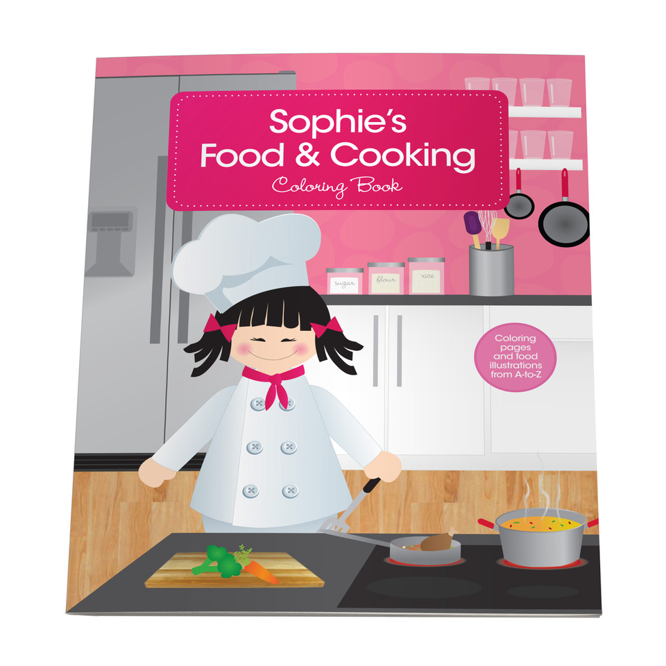 A Girl Chef Coloring Story Book