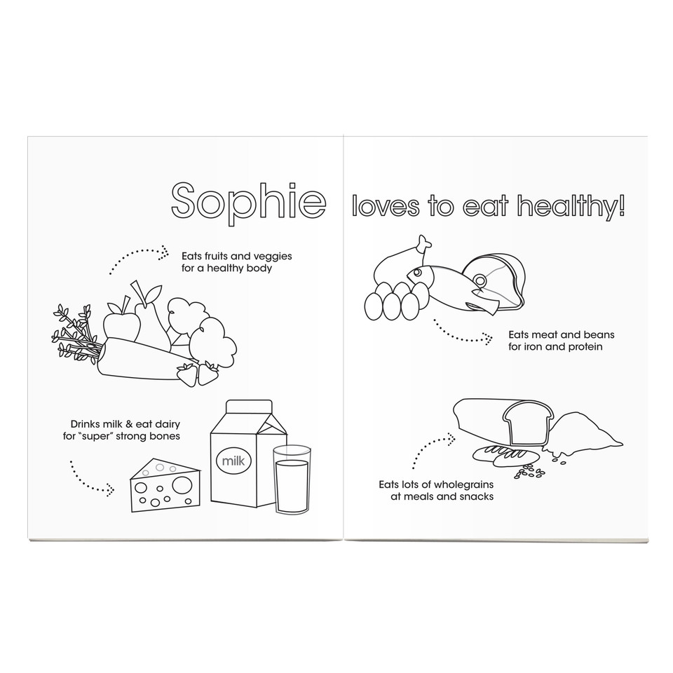 A Girl Chef Coloring Story Book