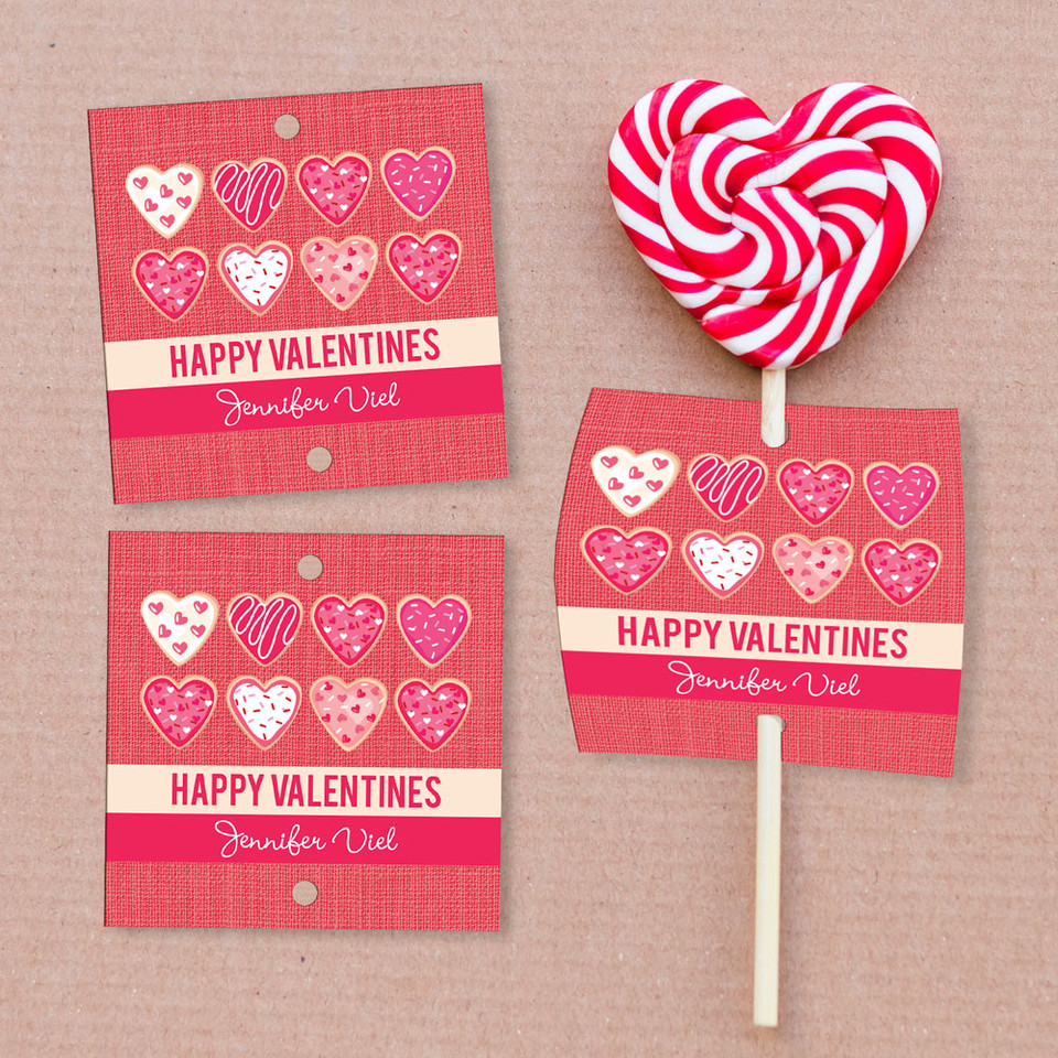 Full Of Hearts Lollipop Cards Set