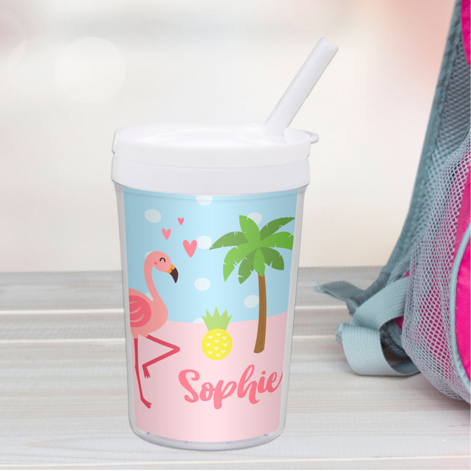Sweet Flamingo Love Toddler Cup