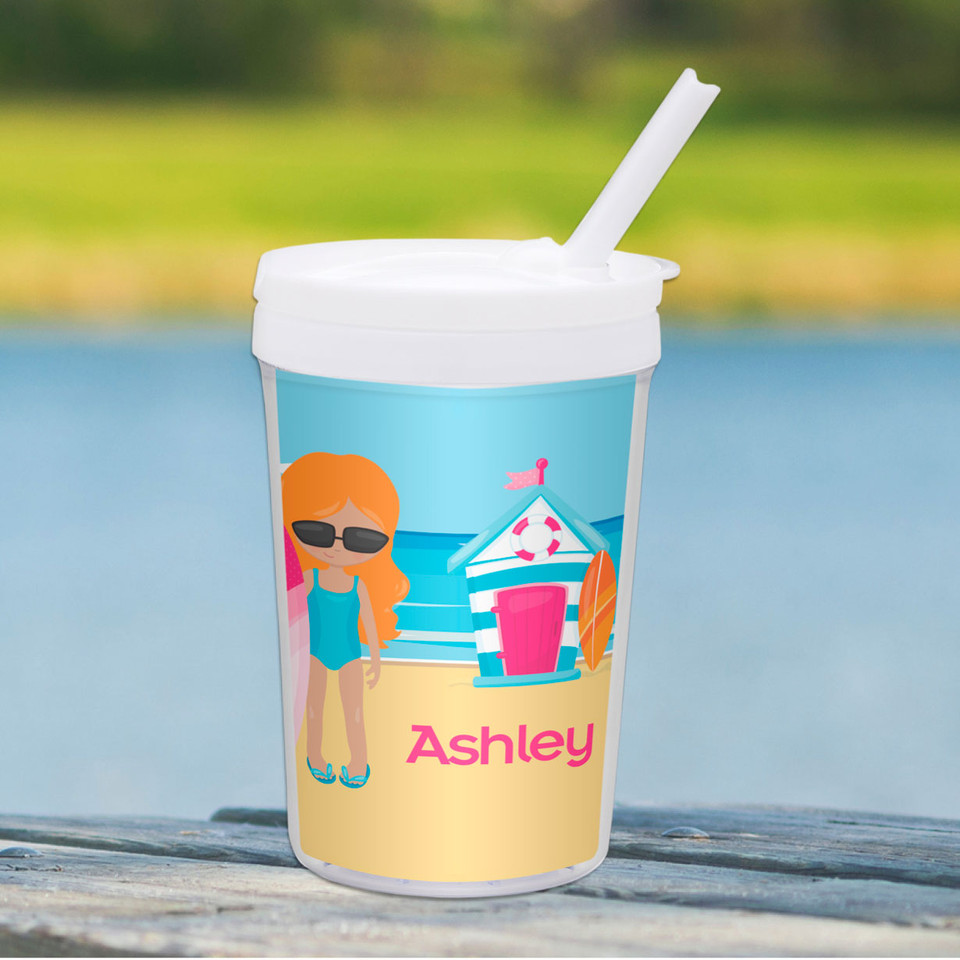 Beach Girl Toddler Cup