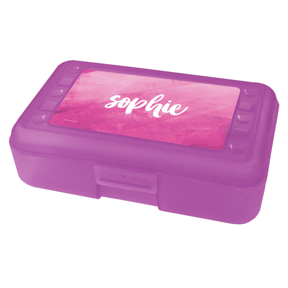 Bold Colorful Name Pencil Box