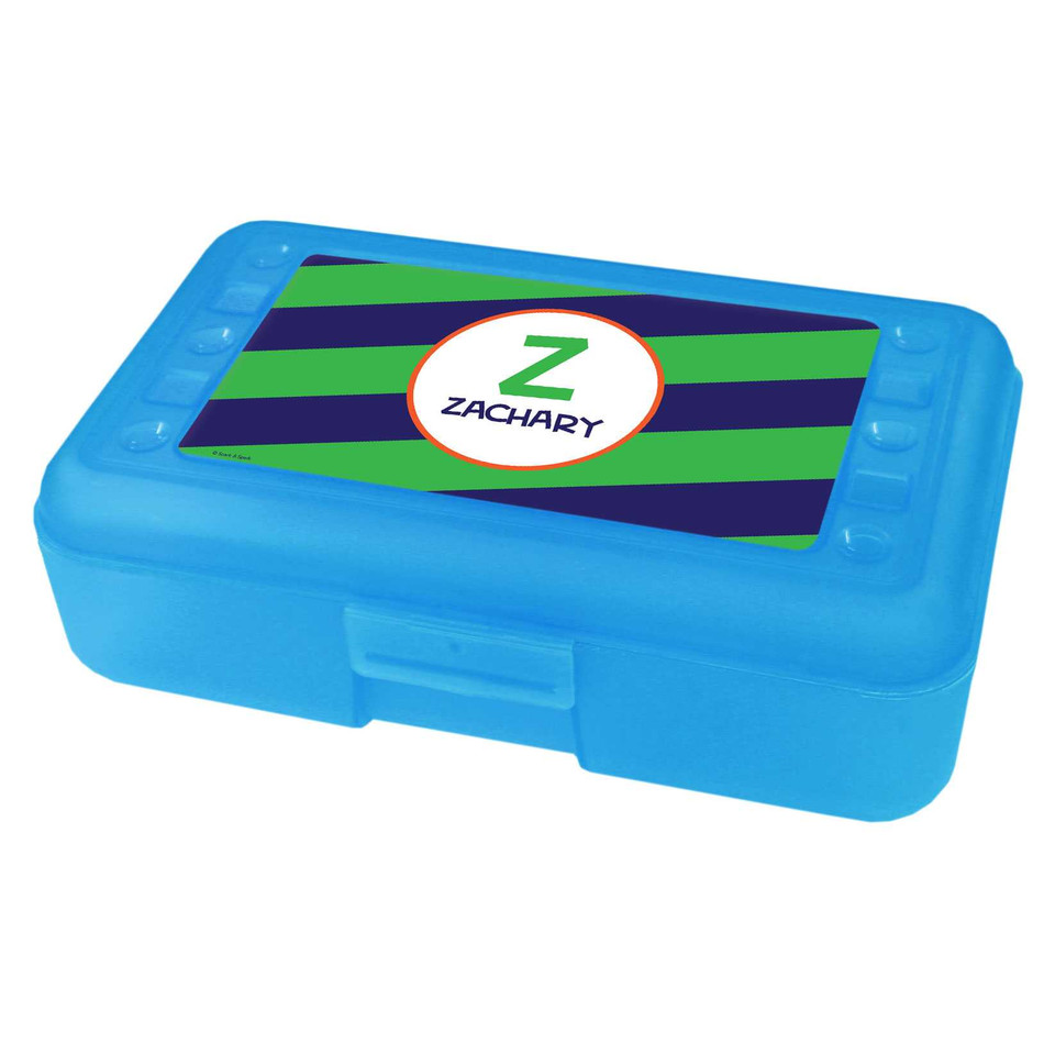 Fun Initials Green Pencil Box