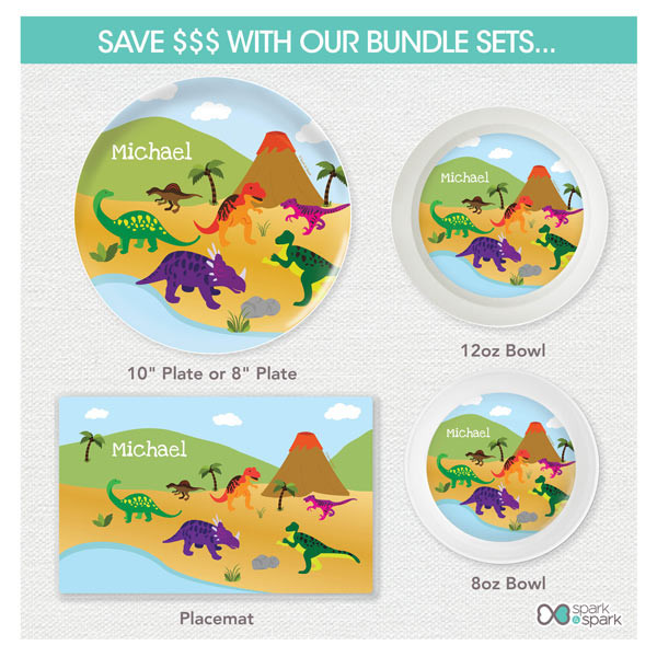 Dinosaurs in the Jungle Kids Placemats