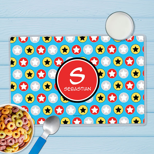 Super Hero Stars Kids Placemats