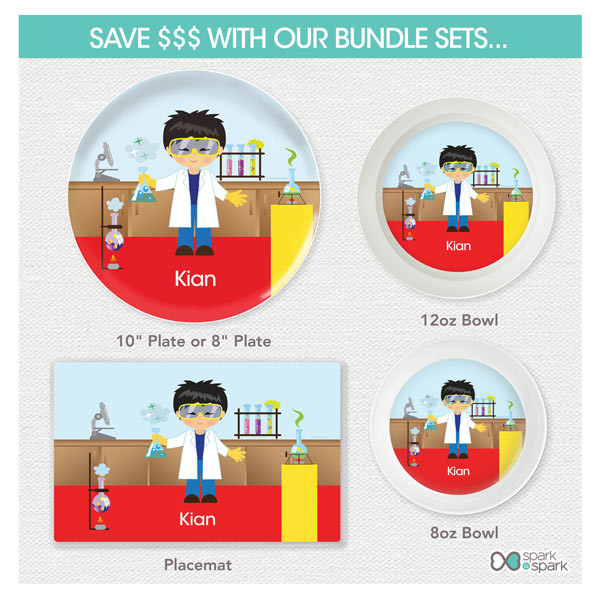 Cool Scientist Boy Kids Placemat