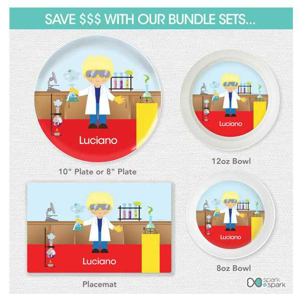 Cool Scientist Boy Kids Placemat
