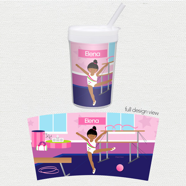 Cute Gymnast Girl Toddler Cup