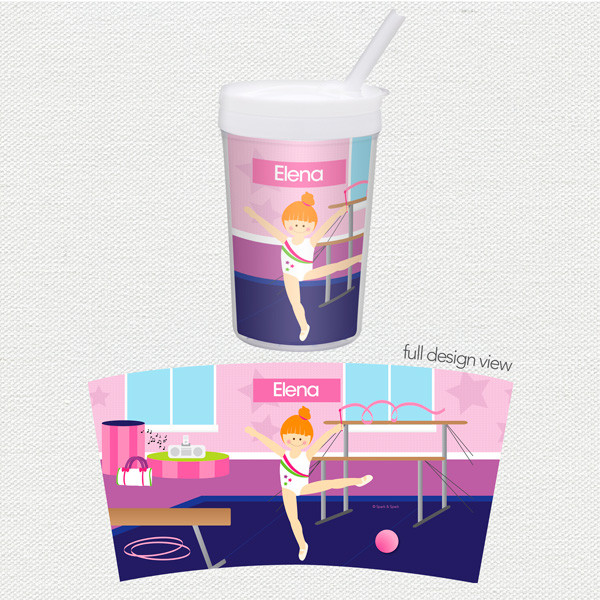 Cute Gymnast Girl Toddler Cup