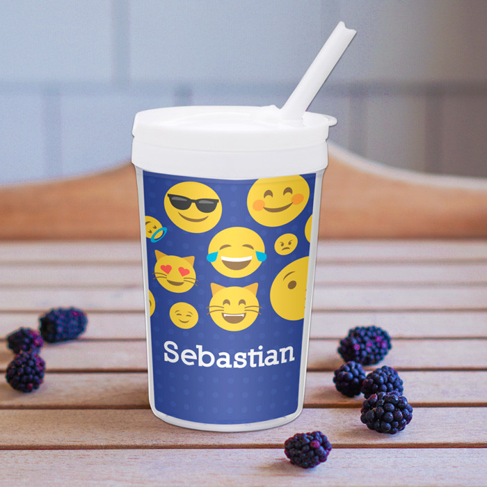Boy Emojis Toddler Cup