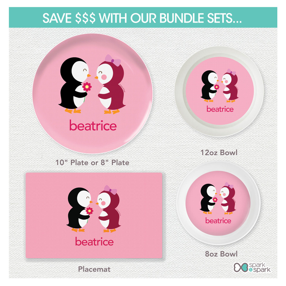 Penguins in Love Kids Placemat