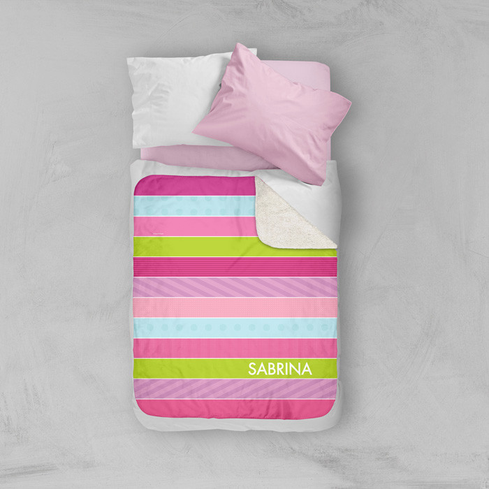 Sweet Lines Sherpa Blanket