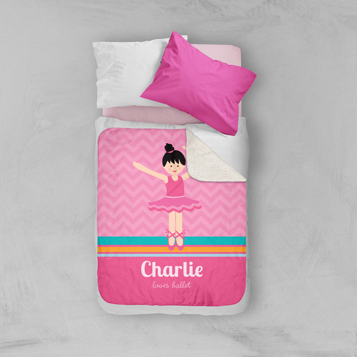 Sweet Ballerina Sherpa Blanket