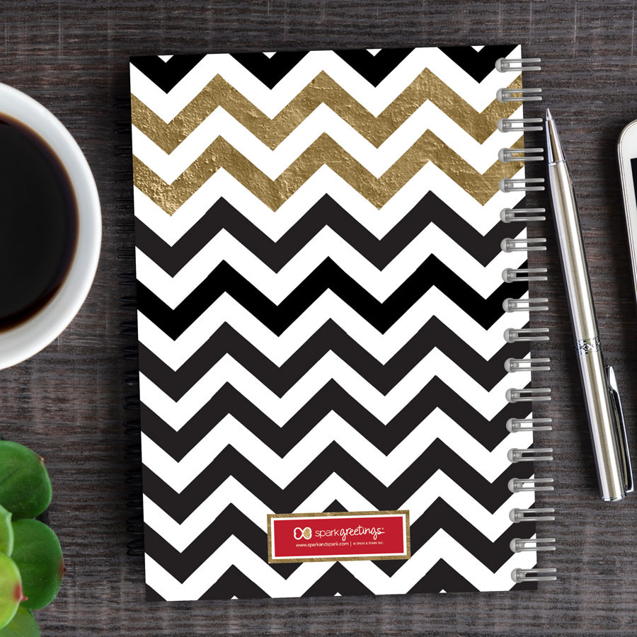 Black Chevron Writing Journal