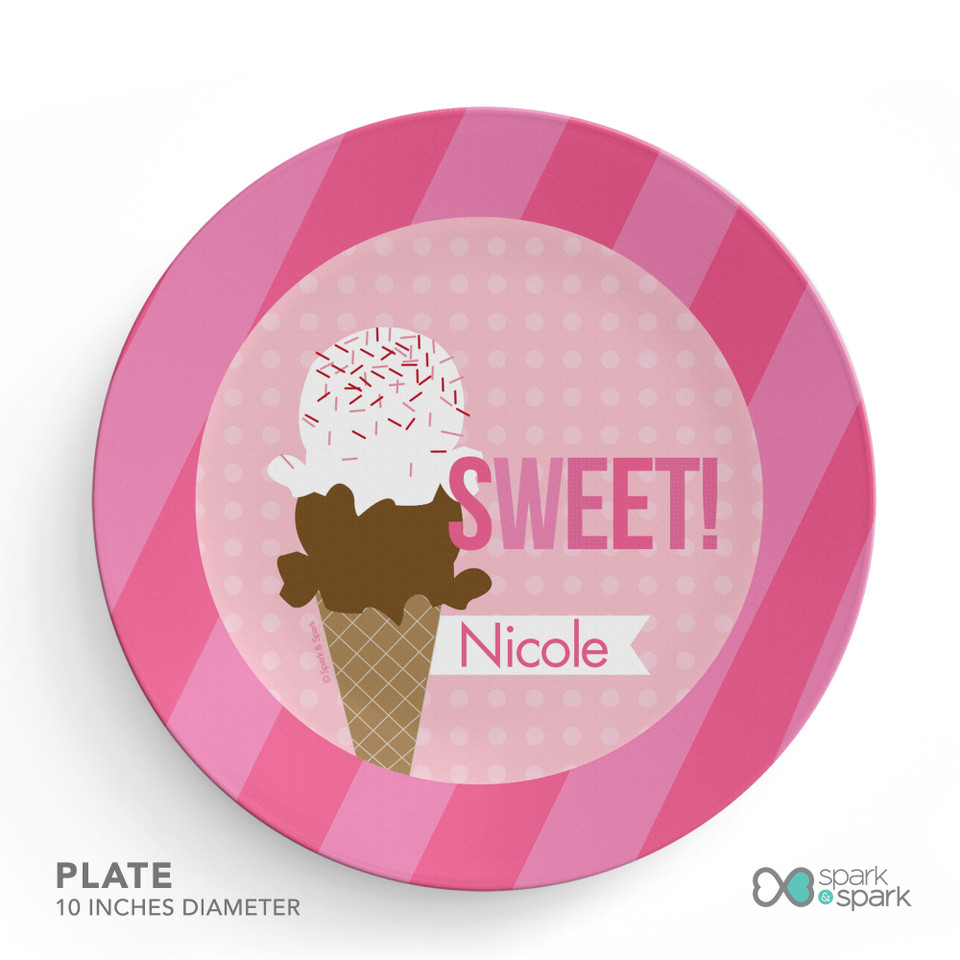 Sweet & Yummy Pink Kids Plates