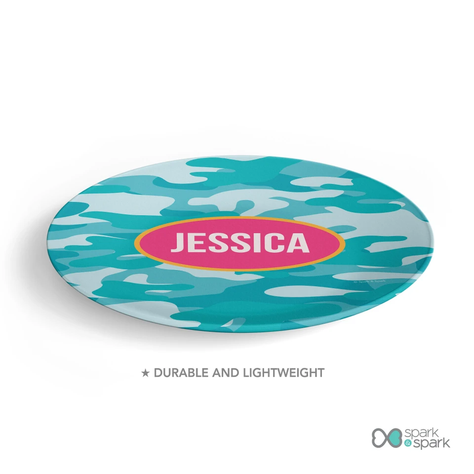 Aqua Camouflage Kids Plates