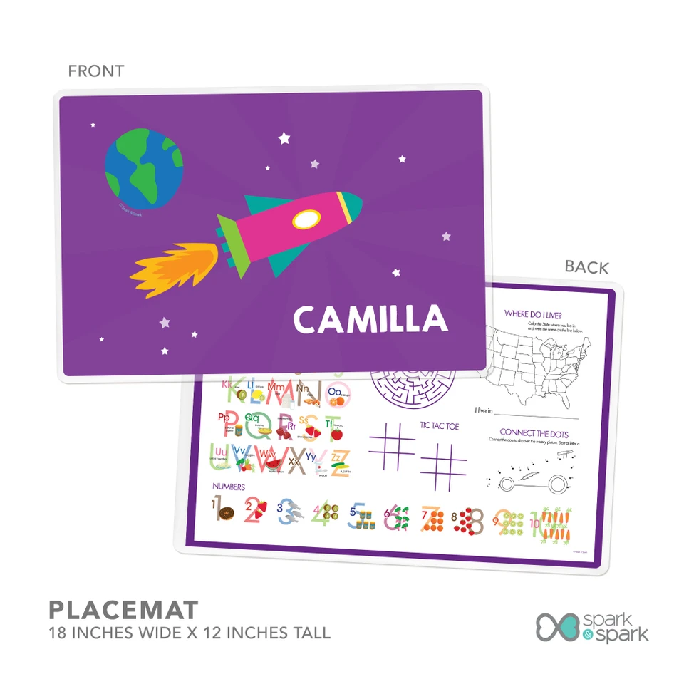 Rocket Blast Kids Plates