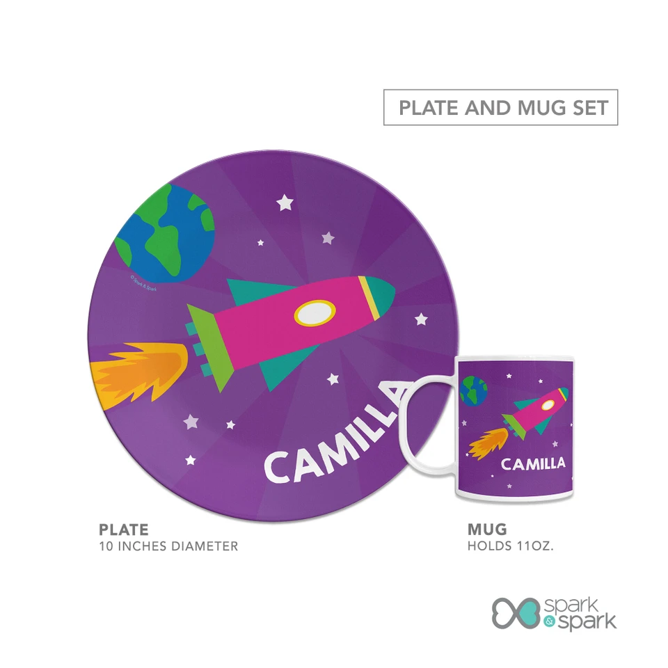 Rocket Blast Kids Plates