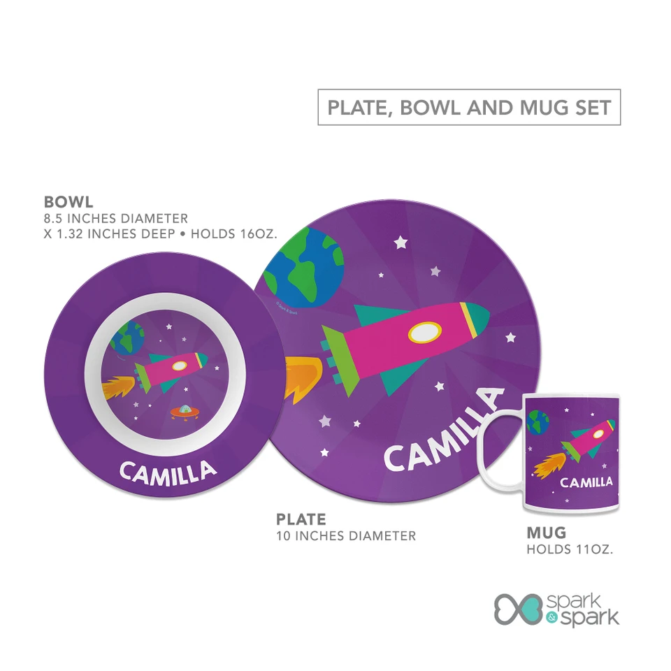 Rocket Blast Kids Plates