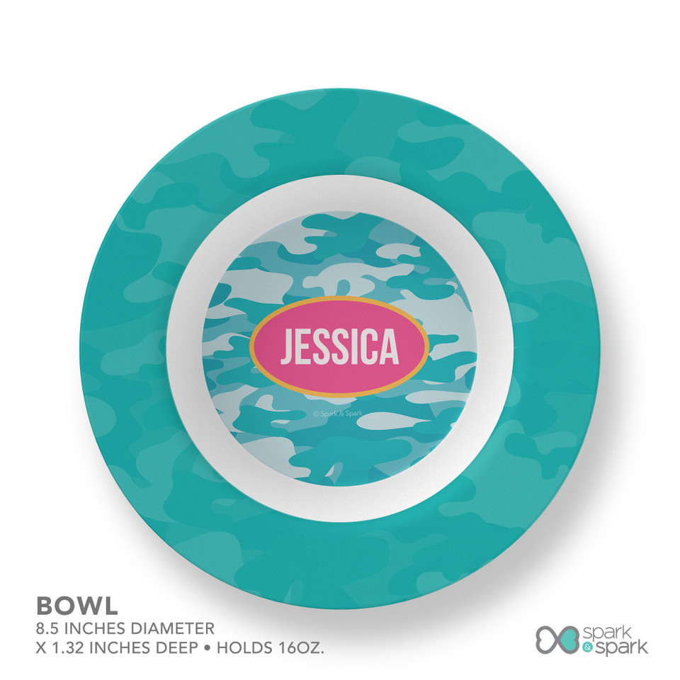 Aqua Camouflage Kids Bowl