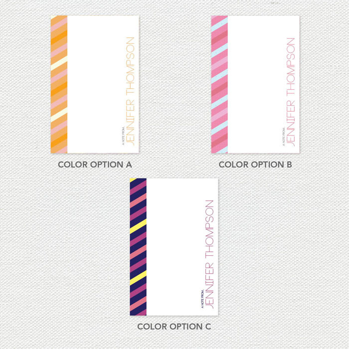 Bold Lines Custom Notepad