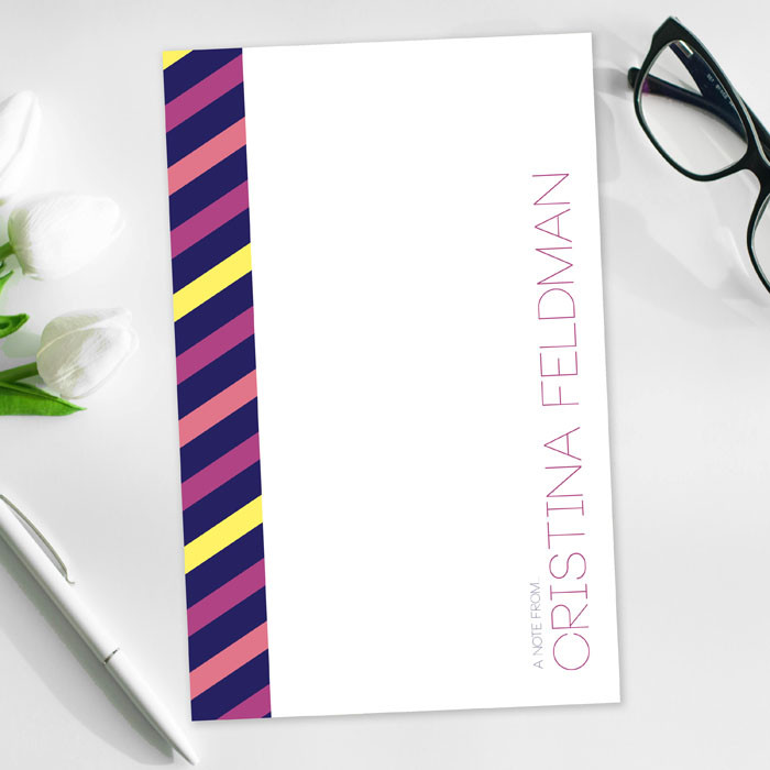 Bold Lines Custom Notepad