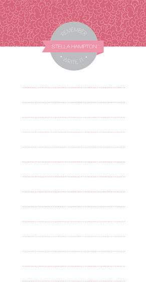 Flowers For You Personalized List Pad