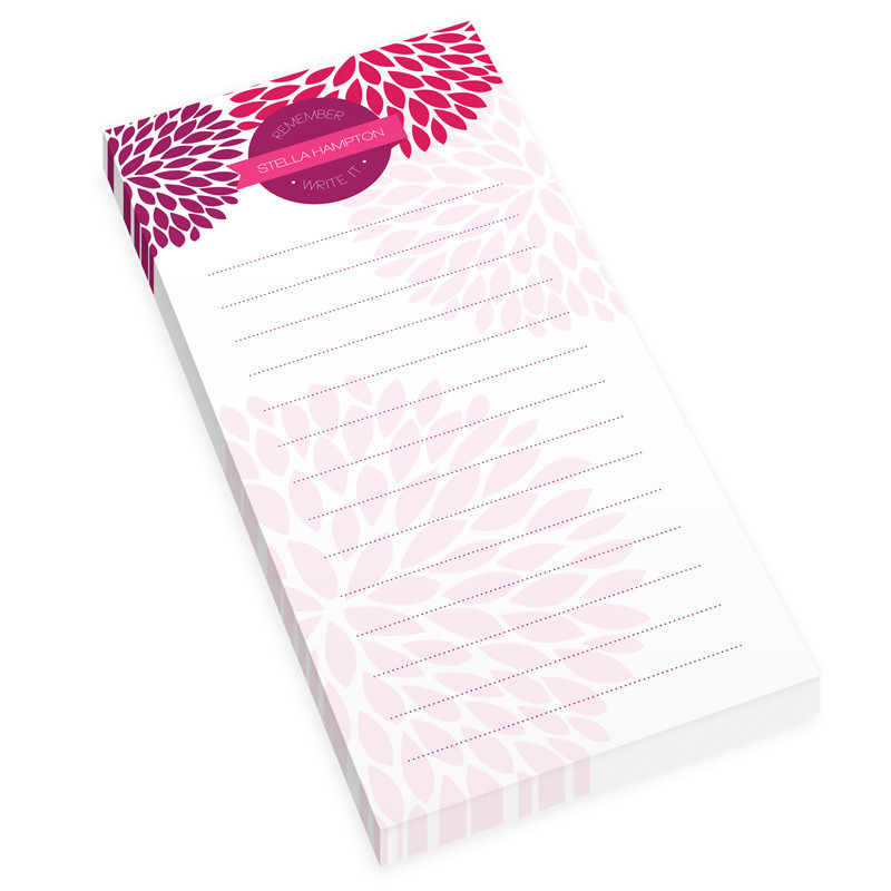 Purple And Bold Personalized List Pad