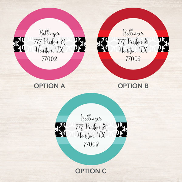 Victorian Bold Style Label Set