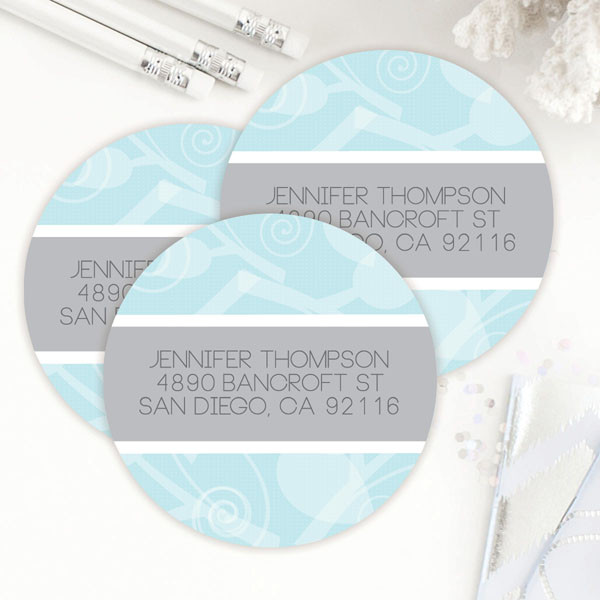 Leaves and Swirls Label Set