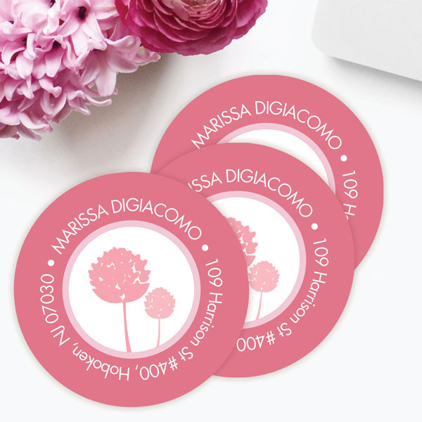 Clear Poms Pom Label Set