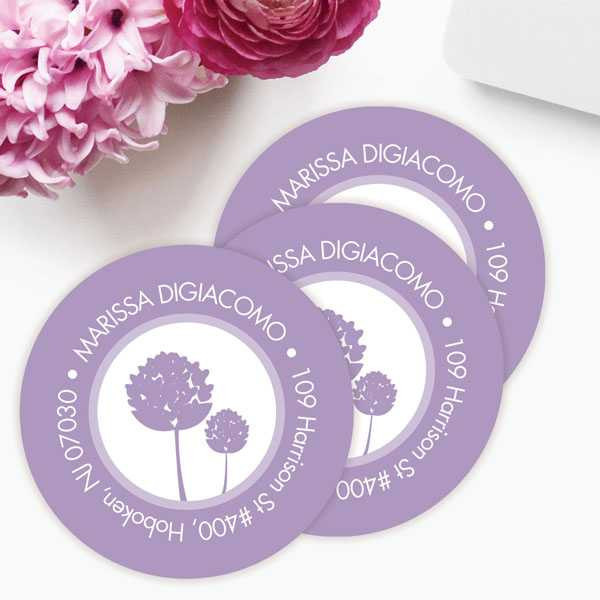 Clear Poms Pom Label Set